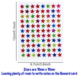 A4 Children's Star Reward Chart with 77 Star Stickers, 21cm x 29.7cm