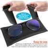 Glasses Case Squeeze Top Sunglasses Sleeve Pouch Leather Case Soft