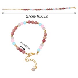 Mikovivi Pregnancy Gifts for Expectant Mothers, Healthy Bracelet with Natural Stones, Spiritual Jewellery for First-giving Women