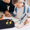 Gosknor Big Capacity Pencil Case, Cute Black Cat Pencil Pouch
