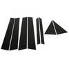 8PCS Door Window Pillar Trim Bright Black 4D Style PC