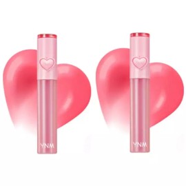 YNM 하트 볼륨 촉촉 젤링 틴트 발색 01 피치젤링 X2개 YNM Heart Volume Moist Gel Tint Color 01 Peach Gel X2 pcs