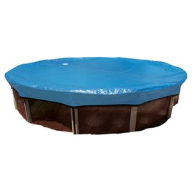 In The Swim 28' Blue Round Above Ground Swimming Pool Winter Cover - Protect Your Pool from Harsh Winter Elements