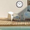 Caysie 16 Inch Sealed Large Outdoor Clock Waterproof, Silent Battery