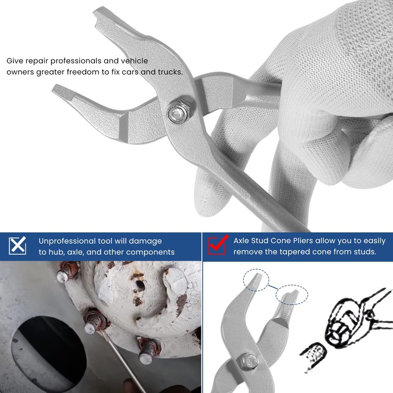 7077 Axle Stud Cone Pliers Axle Cone Removal Tool Used