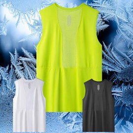 Air-Cool Running Sleeveless Tank Top for CrossFit & Marathon Running Sleeveless - Black/L(85-95) 2ea