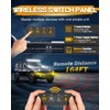 Wireless 4 Gang Switch Panel, Niking Auto Multifunction Offroad LED