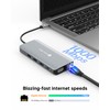 NOVOO USB C Docking Station Triple Monitor, USB C Hub