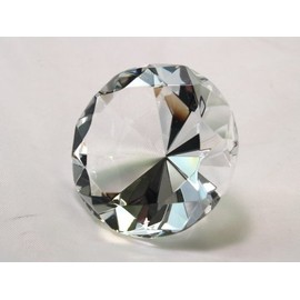 Tripact Inc 80mm Clear Crystal Diamond Jewel Paperweight