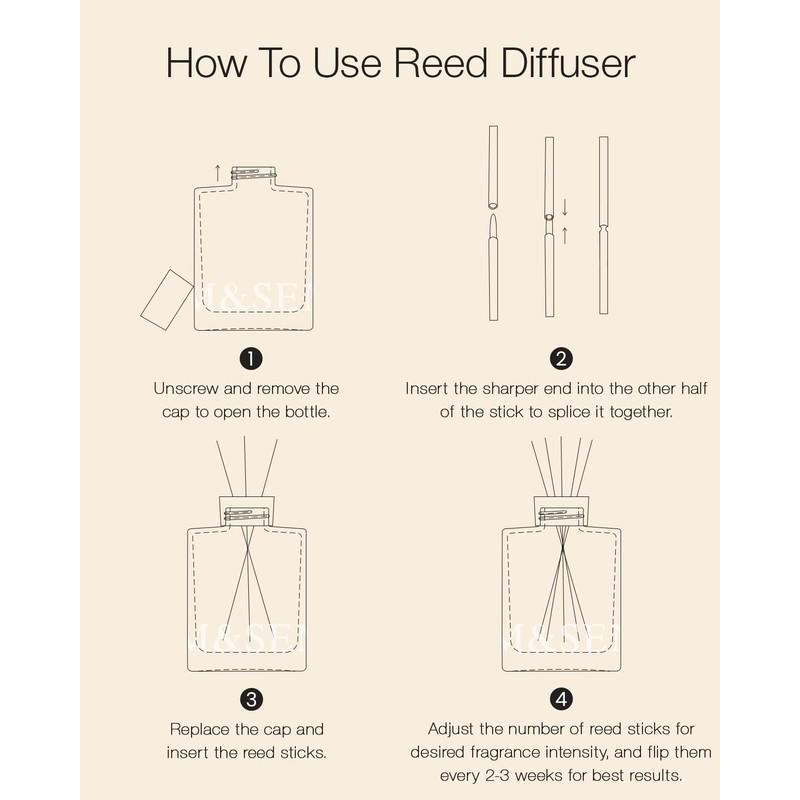 M&SENSE Eucalyptus Mint Reed Diffuser Set - 16.9 fl oz