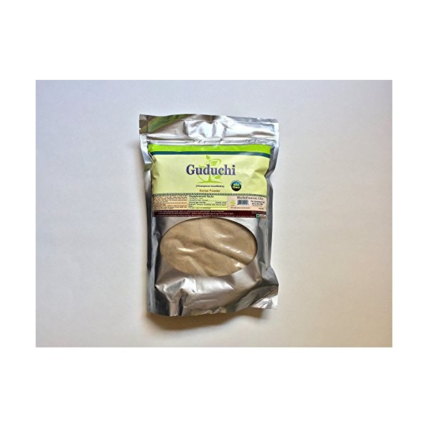 Herbsforever Guduchi Powder – Tinospora Cordifolia – Supports Respiratory System – Non GMO, Organic, Vegan – 454 GMS