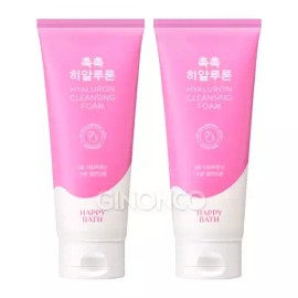 Happibath 해피바스 촉촉 히알루론 클렌징폼 200g x2 수분막 순한 Happy Bath Moisturizing Hyaluron Cleansing Foam 200g x2 Moisturizing Membrane Gentle