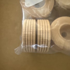 Unbranded Dually Truck Wheels Cut Out Wood Shape 2” X 1 1/2” Bag Of 6 BX42