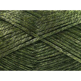 Glam Universe Metallic Shine Fuzzy Wool Nylon Blend Yarn 100 Grams, 250 Yards - Green, Black