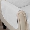 Great Bay Home Medallion Stitched Solid Furniture Protector Stain Resistant
