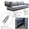 4Pcs Furniture connectors Sectional Sofa Connector, Diagonal Bolts, Sofa Fixing