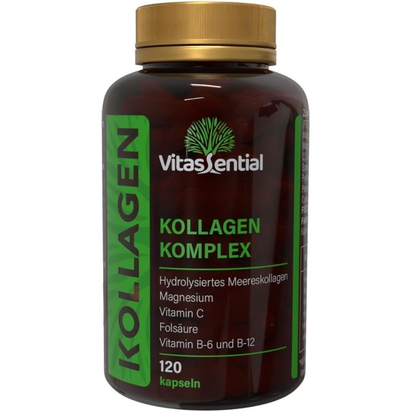 Vitassential Collagen Complex - Hydrolyzed Sea Collagen Peptide with Magnesium,