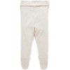 Purebaby Pointelle Footed Leggings - Wheat Melange, 00