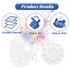 6 Pcs Painting Palettes,3 Pieces Round Paint Trays 3 Pieces