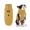 Gooby Half Zip Up Fleece Vest Dog Sweater - Soft,