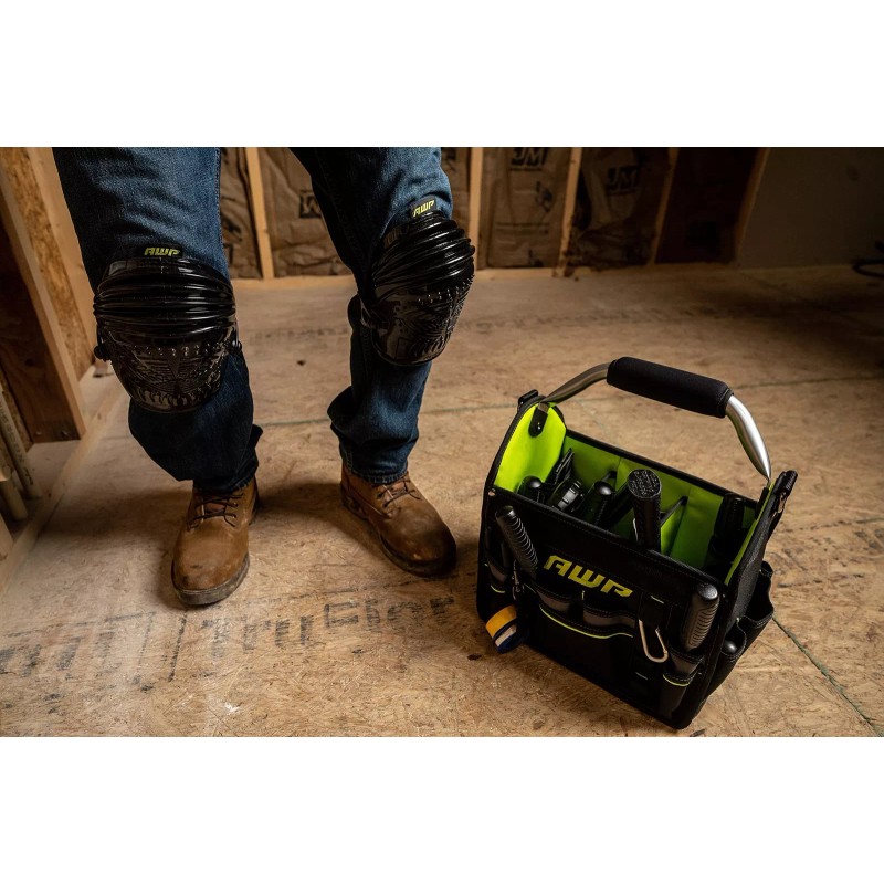 AWP 12 Inch Pro Tool Tote with Rotating Handle for