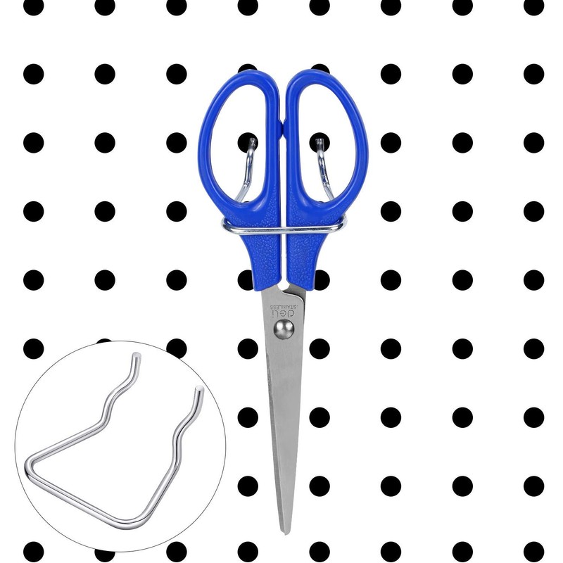 Pegboard Plier Holders, Stainless Steel Double Loop Pegboard Hooks Accessories