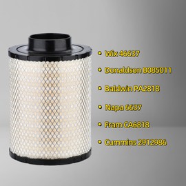 PAGOTORTAUS 46637 B085011 Air Filter with black Pre Filter Sleeve Compatible with PA2818 AH1141 CA6818 46637 B085011