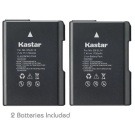 Kastar EN-EL14 Battery & Dual Fast Charger for Nikon  D5600 Df D3300 D3400 D5100 - 1 Fast Charger