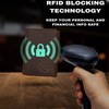 Stealth Mode Leather Trifold RFID Wallet For Men With Flip