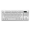 MK87 Pro 87-Key TKL Mechanical Keyboard, Interchangeable 1.14" Color Screen & Knob, Maillard Linear Switches, Hot-Swappable Gasket Mount, Triple-Mode, PBT Keycaps, RGB Backlit (Contour White)