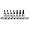 KS Tools 918.1558 CHROME+ TX Bit Socket Set, 7 Pieces,