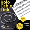 Silver Link Chain for Men Steel Chain Necklace for Men