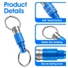ValueBargain Quick Release Keyring, 3 Pcs Quick Disconnect Keychain, Detachable
