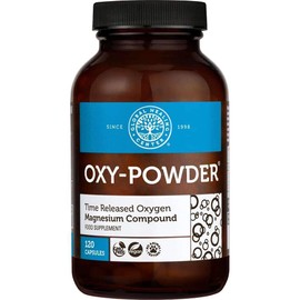 Global Healing Center Oxy-Powder Magnesium Compound, Oxygen Based and Natural Colon Cleanser & Relief from Gas, Bloating Constipation - Detox of Intestinal Tract for Adults (120 Capsules), Pack of 1