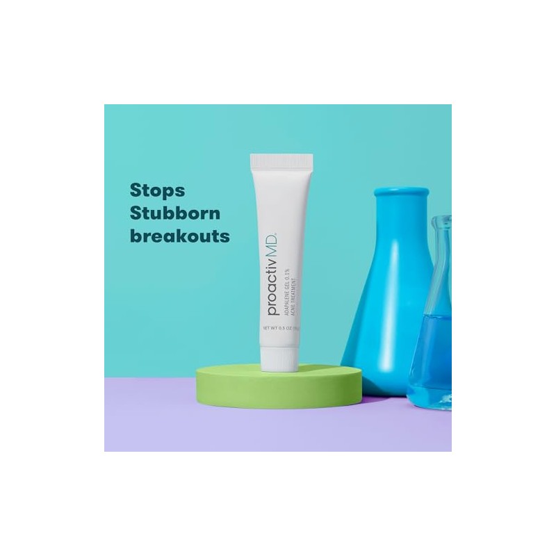 ProactivMD Adapalene Gel Acne Treatment, Paraben Free, Prescription Strength Retinoid