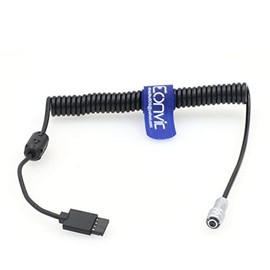 Eonvic BMPCC 4K Power Coiled Cable for Blackmagic Pocket Cinema Camera 4K to DJI Ronin S Stabilizer