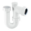 McAlpine SA10V Tubular Swivel Anti-Syphon 'P' Trap-1.25 inch, White