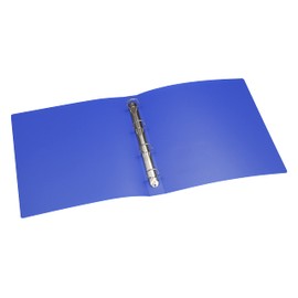 Viquel - Large Flexible Binder 24 x 32 cm Made of Recycled Essential Plastic - Label on The Back - Made in France - Blue