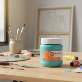 Pintura Acrilica Politec 250 Ml Acrilico Colores A Escoger Color Turquesa 324