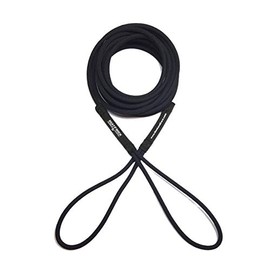 Boat Line Rope Bungee - Heavy Duty Line for Launching, Retrieving, Mooring and Docking (Black/Black, 25 Feet)