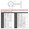 Dreneco E-Clip Snap Ring Internal Retaining Ring Circlip 52mm,5 pcs