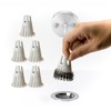 TubClaw 5-Pack Hair Catcher Strainer Drain Protector Trap for Bathtub