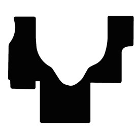 AFM NEW! FLOOR MAT Black Carpet Ford E-150 E-250 E350 Super Duty Custom Fit