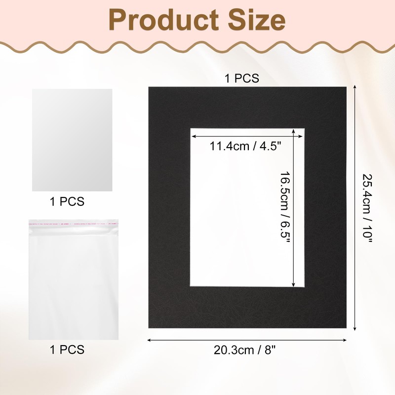 uxcell Picture Mats, 8 x 10 Mat Board Center for