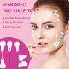 GEDEUBAN 160 PCS Face Tape Lifting Invisible, Neck Lift Tape