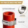 SECKWHALE 50 Pack 1/2 Inch PEX Cinch Clamps, 304 Stainless