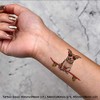 4 x 'Cool Skateboard Dog' Temporary Tattoos - Water Resistant,