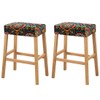 Lussenwert Stool Covers Rectangular Set of 2, Stretch Printed Vanity
