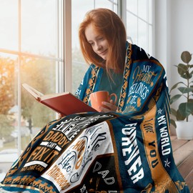 Dad Gifts from Daughter, Dad Birthday Gift, Gifts for Dad Blanket 60"x50", Dad Gifts from Son, Best Dad Ever Gifts, Christmas Dad Gifts, Fathers Day Dad Gifts Ideas, Dads Gifts, To My Dad Blanket