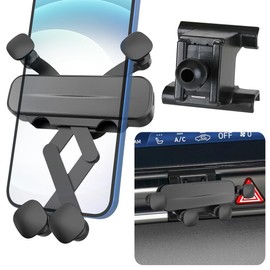 LUNQIN Car Phone Holder Mount for Hyundai Elantra 2021 2022 2023 2024 SE SEL N Line Limited Elantra Hybrid Auto Accessories Interior Decoration Mobile Cell Smartphone Bracket